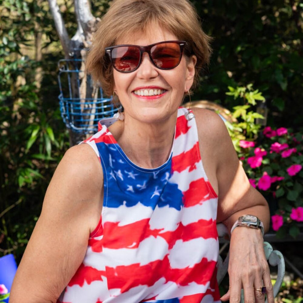 "Americana"  A-Line Dress by Lady Barbara Pinson Artist